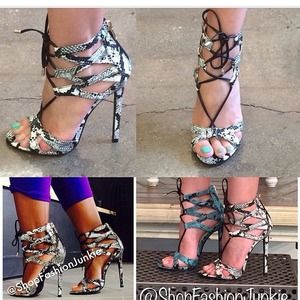 BLUE High heels sandals