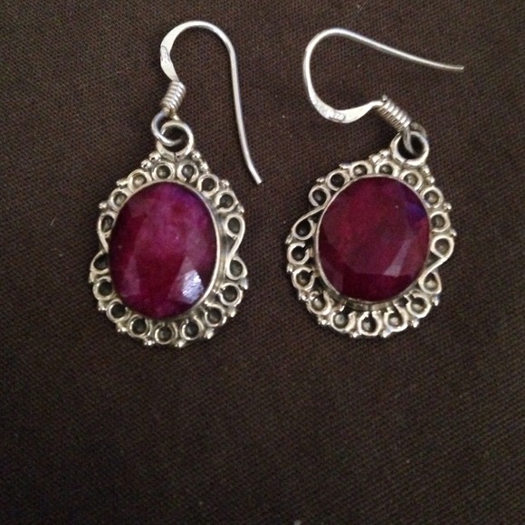 Ruby earrings