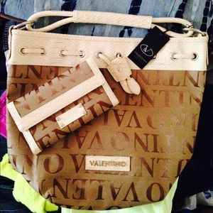 New Valentino handbag with matching wallet