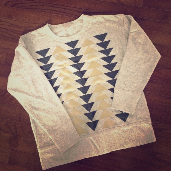 J. Crew geometric print sweatshirt - Picture 1 of 3