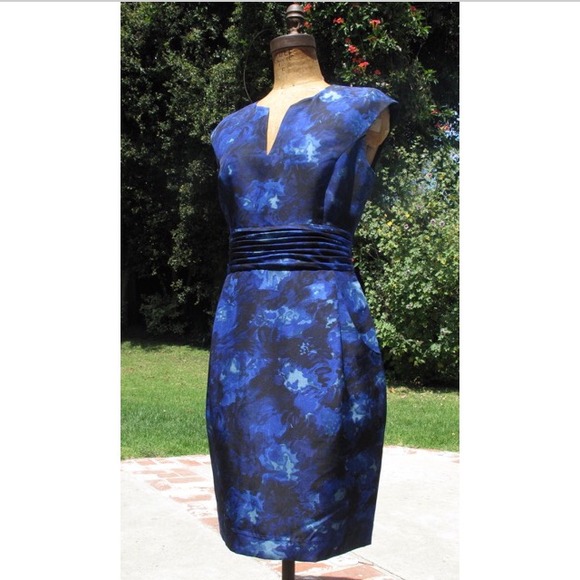 Beautiful Blue and Black Jigsaw Dress