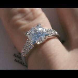 Almost diamonds micro-pave ring