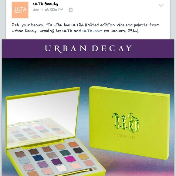 Urban decay vice Ltd