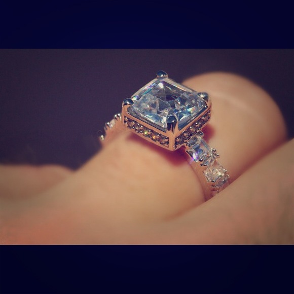Almost diamonds 4.07 cttw asscher cut