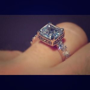 Almost diamonds 4.07 cttw asscher cut