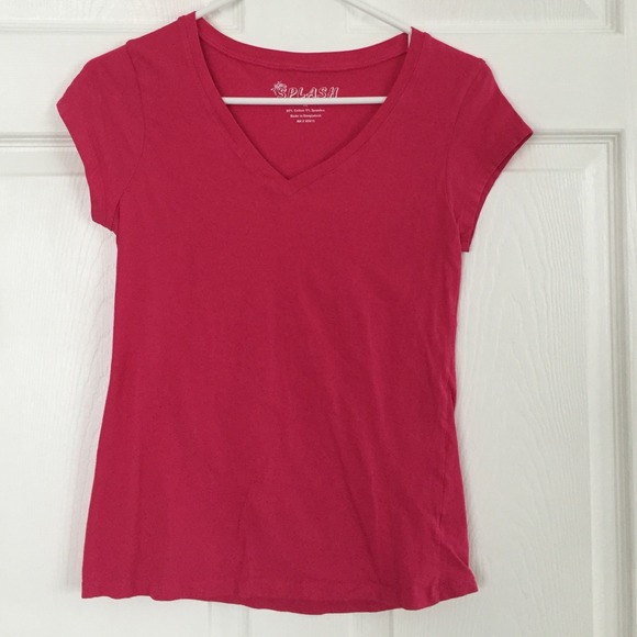 Hot pink t-shirt