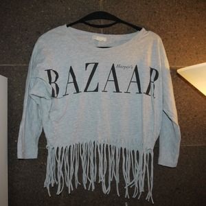 Fringed Quarter Sleeve Shirt