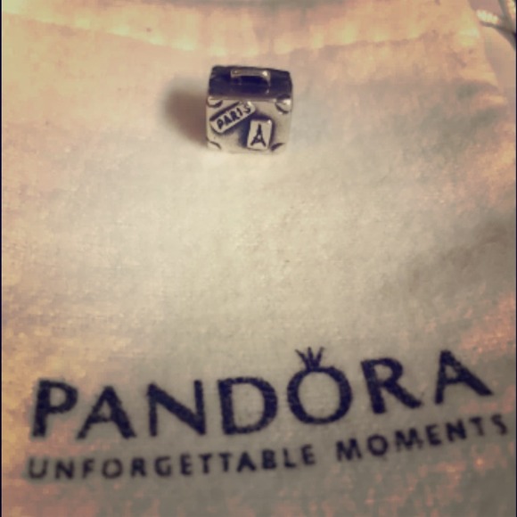 Authentic Pandora "Suitcase" charm - EUC!!!