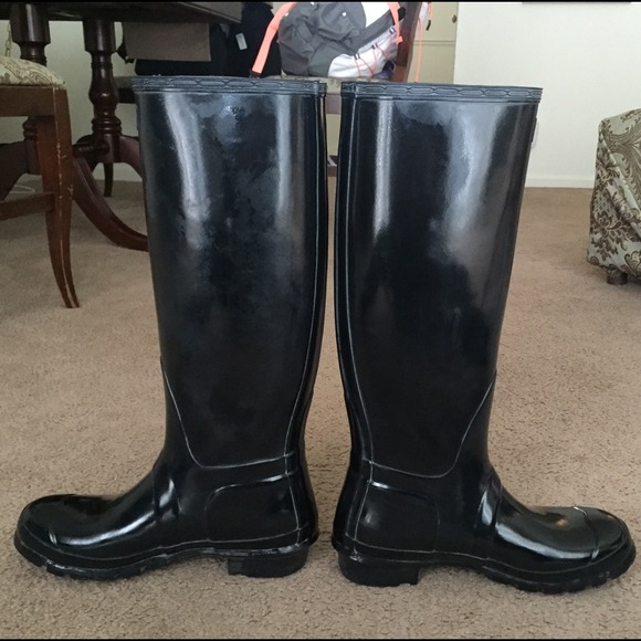 SOLD!! Hunter Boots - Original black gloss size 9 - Picture 4 of 4