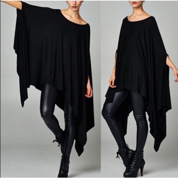 Tops - 💠💠The AINSLEY poncho tunic - BLACK