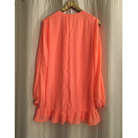 SOLD Tobi - Look For Me Dress - Size Large - Coral - Picture 3 of 3