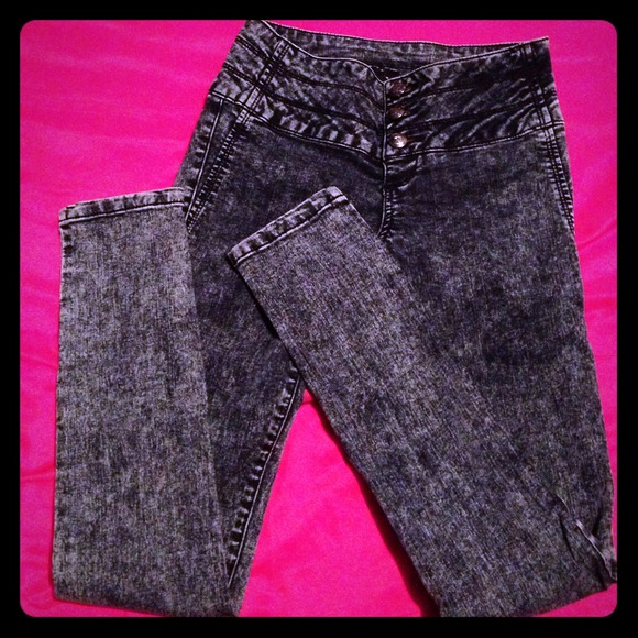 Blue Acid Wash Jeans