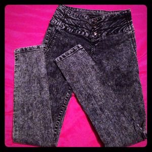 Blue Acid Wash Jeans