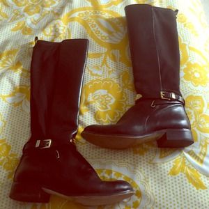Michael Kors Size 7.5 Black Leather boots