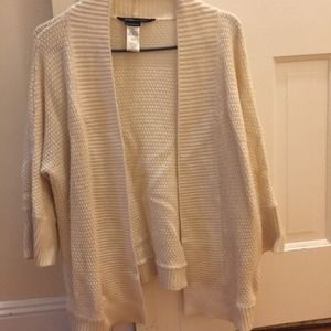 BCBG MAX AZRIA cream knit cardigan