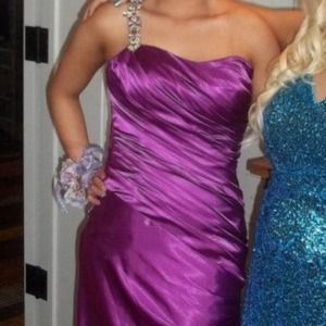 Purple prom dress