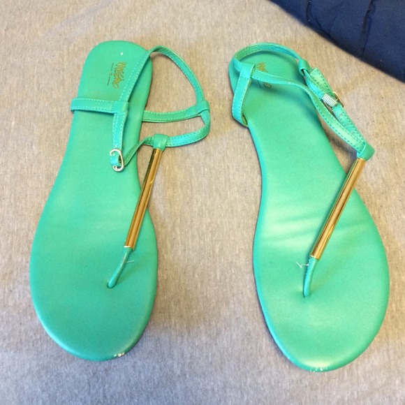 Teal mossimo sandals.