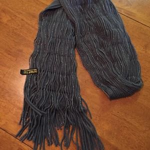 Grey sparkly scarf