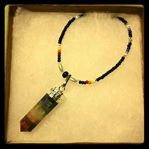 7 chakras pendant necklace!!!