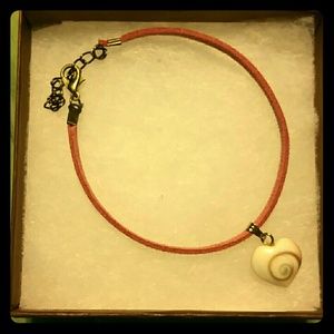 Original shell heart pendant bracelet