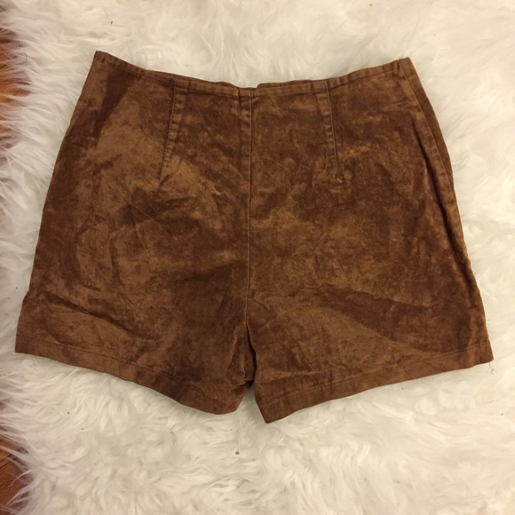 🌈🍄RARE vintage 90s lace up corset shorts XS - Picture 2 of 4