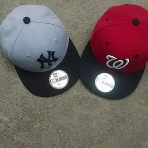 Two new era hats