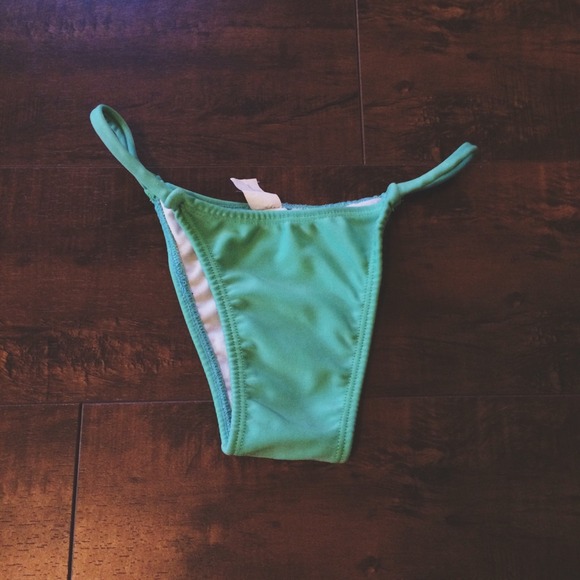 Mint Thin Strap Bikini Bottom
