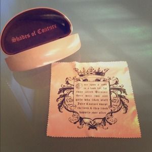 Shades of Couture Pink Sunglasses Case