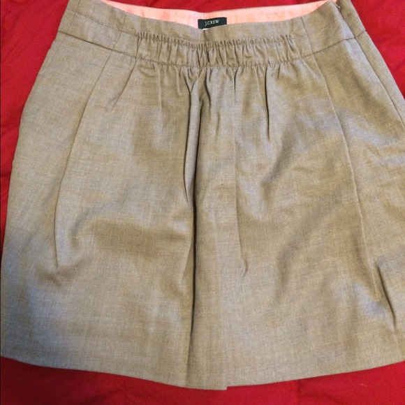J Crew Wool Gathered Skirt