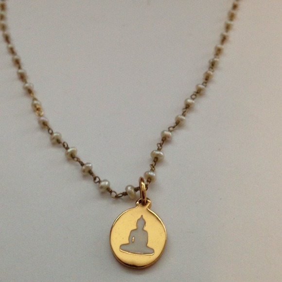 Buddha silhouette necklace