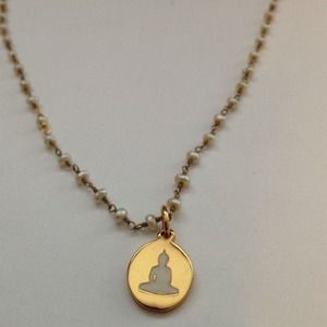 Buddha silhouette necklace