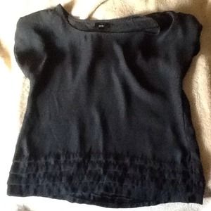 Black Chiffon Top