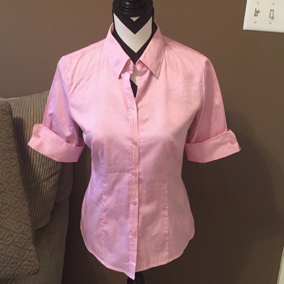Pink Checkered Button Down Shirt