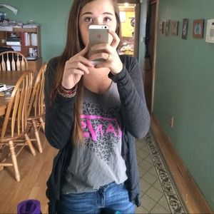 Dark grey Charlotte Russe cardigan