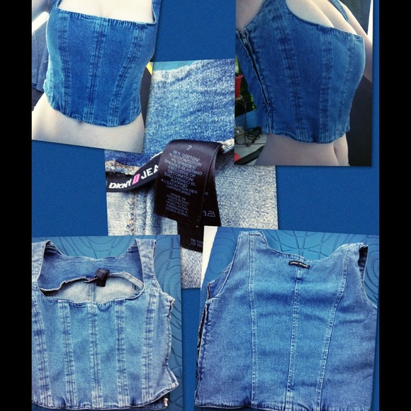 DKNY Jeans 💖💖💖 Denim Corset Top