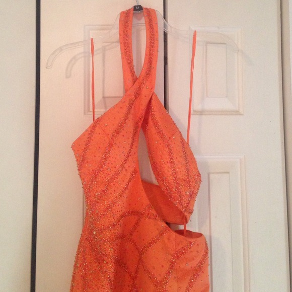 Prom dress cut out side petite size 6