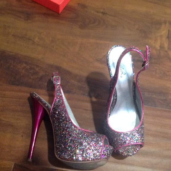 Pair of high sexy heels