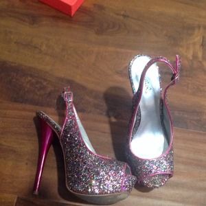 Pair of high sexy heels