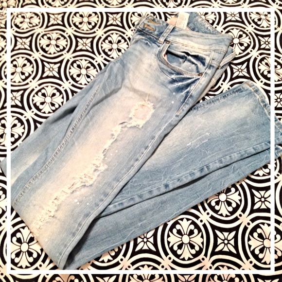 Zara Denim - Zara distressed jeans