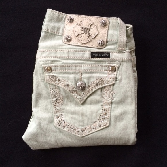 Miss Me - Mint Skinny Jeans