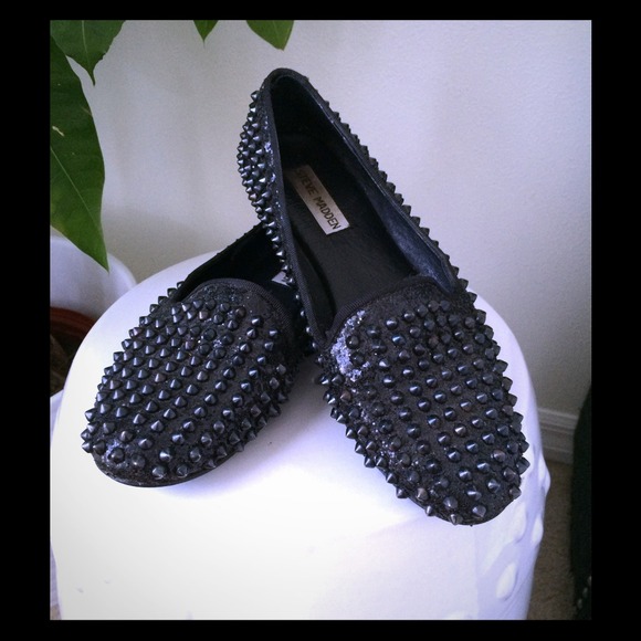Steve Madden spike loafers