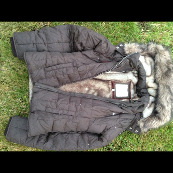 Brown puffy coat