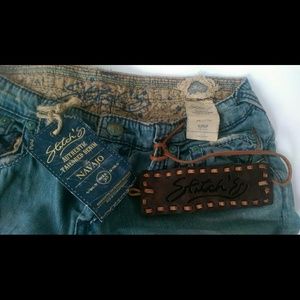 Stitch's Navajo Handcrafted Jeans in Crow Size 30