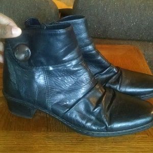Rieker Black Leather Boots