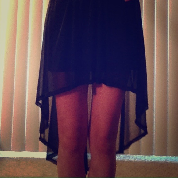 Body Central High Low Black Skirt