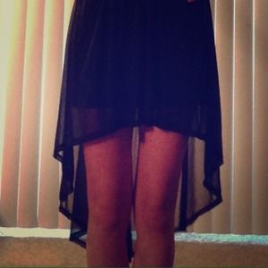 Body Central High Low Black Skirt