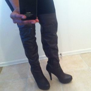 Thigh high heel boots!