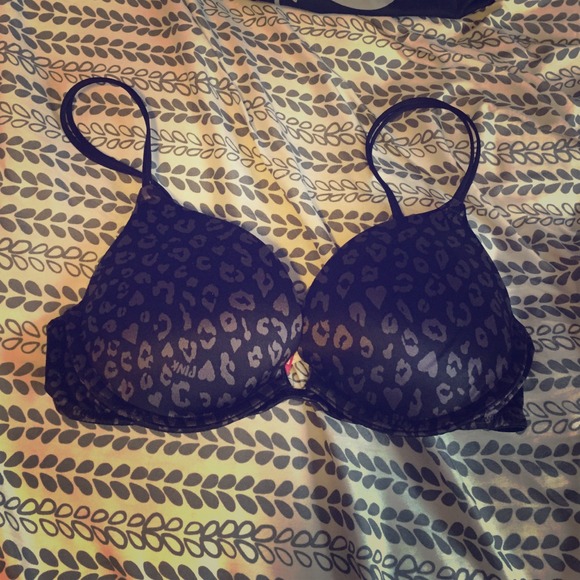 Cheetah print push up bra