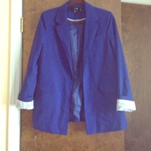 Forever 21 Cobalt Blue Blazer- Size L