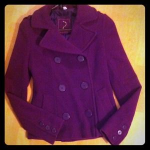 Plum Purple Pea Coat